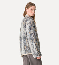 Carica l&#39;immagine nel visualizzatore di Gallery, CAPPOTTO CORTO IN ALPACA &quot;PLUMES DE PYTHON&quot;
