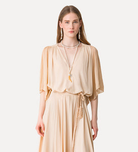 BLUSA IN CREPE DI VISCOSA