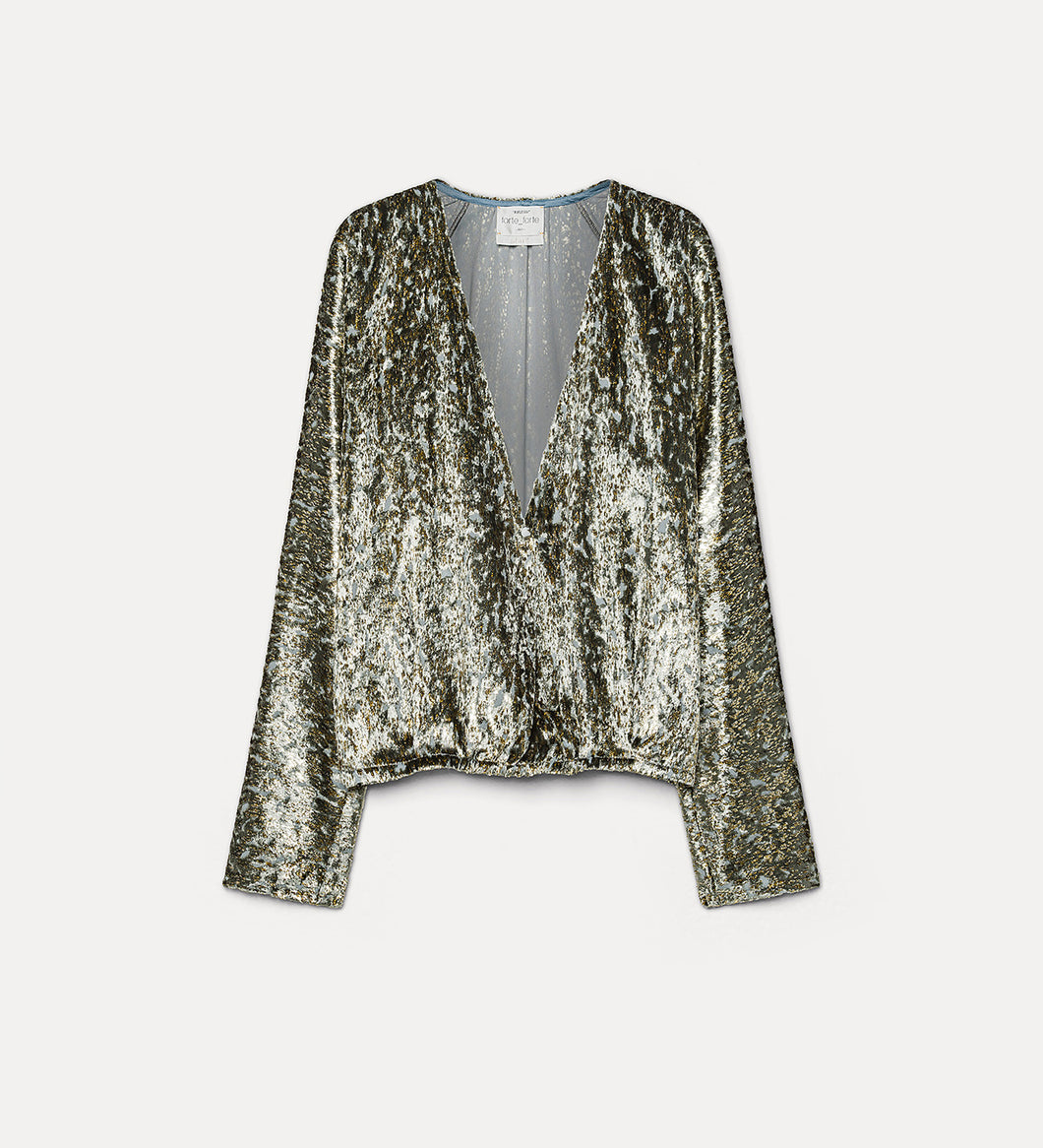CAMICIA INCROCIATA IN FIL COUPE' 