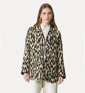 GIACCONE IN PANNO JACQUARD "MOIRE"