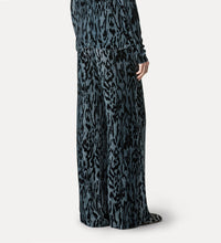 Carica l&#39;immagine nel visualizzatore di Gallery, PANTALONE IN VELLUTO CON STAMPA MOIRE&#39;
