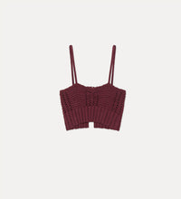 Carica l'immagine nel visualizzatore di Gallery, TOP CORTO IN MAGLIA CABLE'
